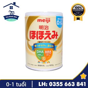 Sữa Meiji số 0 800g dành cho trẻ từ 0-1 tuổi – Gia Đình Sữa