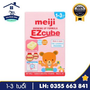 Sữa thanh Meiji Growing Up Formula EZcube 448g cho trẻ 1-3 tuổi