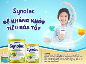 Synolac cung cấp hàm lượng các dưỡng chất giúp trẻ tăng đề kháng, tiêu hóa khỏe